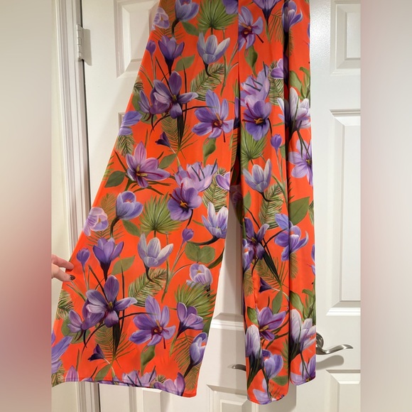 🌺 Alice + Olivia Tropical Floral Wide-Leg Pants 🌺 - Picture 9 of 9